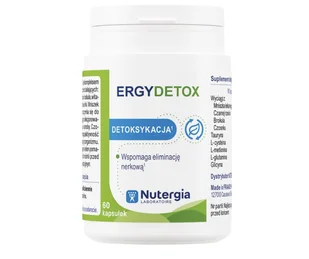 ERGYDETOX Detoksykacja 60 kapsułek Nutergia - Zioła - miniaturka - grafika 1