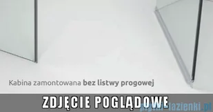 Radaway Essenza Black Kdj+S kabina 80x120x80cm lewa szkło przejrzyste 1384051-01-01/1385024-54-01L/1384051-01-01 - Kabiny prysznicowe - miniaturka - grafika 7