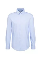 Koszule męskie - Seidensticker Męska koszula z długim rękawem Extra Slim Fit, jasnoniebieski, 42 - miniaturka - grafika 1