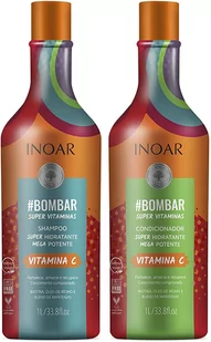 INOAR Bombar DUO PACK, szampon + odżywka regenerujące, 2x1000ml - Zestawy kosmetyków damskich INOAR Bombar DUO PACK, szampon + odżywka regenerujące, 2x1000ml - Zestawy kosmetyków damskich - miniaturka - grafika 1