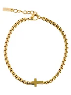 Bransolety męskie - U.S. Polo Assn. Pozłacana bransoletka z elementem ozdobnym - miniaturka - grafika 1