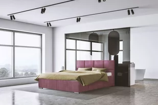 Łóżko tapicerowane 140x200 HARMONY / kolor do wyboru - Łóżka - miniaturka - grafika 1
