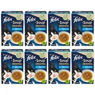 Mokra karma dla kotów - FELIX Soup Original Rybne smaki 8x(6x48g) - miniaturka - grafika 1