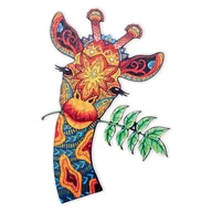 Puzzle - Puzzle Drewniane ŻYRAFA 19x28 cm–113 Elementów w drewnianym pudełku PREMIUM - miniaturka - grafika 1