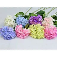 Sztuczne kwiaty - Hortensja sztuczna gałązka 76 cm - miniaturka - grafika 1