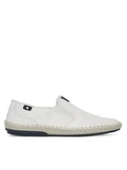 Półbuty męskie - Rieker Półbuty B4551-81 Biały - miniaturka - grafika 1