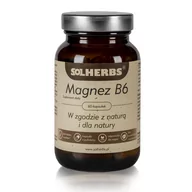 Witaminy i minerały - SOLHERBS SZCZEPANKIEWICZ SP.J. SOLHERBS Magnez B6 60 kapsułek 3754021 - miniaturka - grafika 1