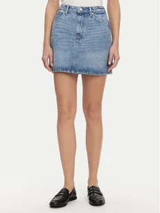 Tommy Hilfiger Spódnica jeansowa WW0WW44392 Niebieski Regular Fit - Spódnice - miniaturka - grafika 1