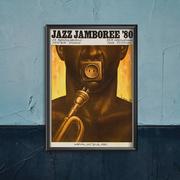 Plakaty - Plakat w stylu retro Festiwal Jazz Jamboree w Warszawie - miniaturka - grafika 1