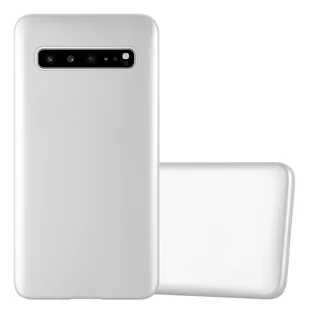Etui ochronne Cadorabo do Samsung Galaxy S10 5G w kolorze srebrnym etui na telefon komórkowy silikonowe etui z TPU - Etui i futerały do telefonów - miniaturka - grafika 1