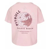 Odzież taktyczna i umundurowanie - PITBULL KOSZULKA damska Middle Weight 170 Basic Planet Surf Oversize '25 - Różowa  (32) - miniaturka - grafika 1