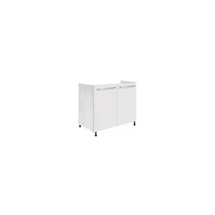 Szafka Pod Zlewozmywak 2 Drzwi 90 cm CRE-13D Creativa Fadome Biały Połysk, Sosna Andersen, Basic, h 10cm - Szafki kuchenne - miniaturka - grafika 1