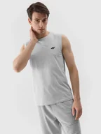 Koszulki męskie - Tank top regular gładki męski 4F - miniaturka - grafika 1