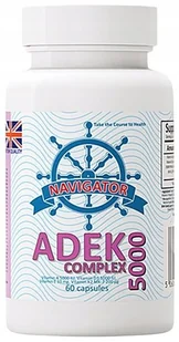 ADEK 5000 Complex, Suplement diety, 60 kaps., butelka 120 ml - Witaminy i minerały - miniaturka - grafika 1