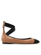 Baleriny - Elisabetta Franchi Baleriny SA-59C-46E2-V500 Beżowy - miniaturka - grafika 1