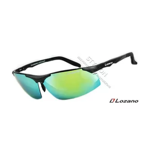 Męskie okulary LOZANO LZ-305B Polaryzacyjne lustra - Okulary korekcyjne, oprawki, szkła - miniaturka - grafika 1