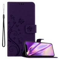 Etui i futerały do telefonów - Etui Cadorabo do Apple iPhone 11 PRO Protective Case w kolorze fioletowym Etui ochronne na telefon komórkowy Etui Flowers Flower Case - miniaturka - grafika 1