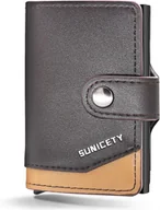 Portfele - PORTFEL ETUI NA KARTY KREDYTOWE OCHRONNY BRĄZOWY - miniaturka - grafika 1