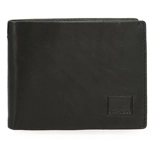 Pepe Jeans Marshal Portfel z Karty Czarny 11x8,5x1 cms Skóra, czarny, Talla única, Portfel z karty - Portfele - miniaturka - grafika 1