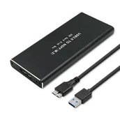 Obudowy i kieszenie na dyski twarde - Obudowa | kieszeń do dysków SSD M.2 SATA | NGFF | USB 3.0 - miniaturka - grafika 1