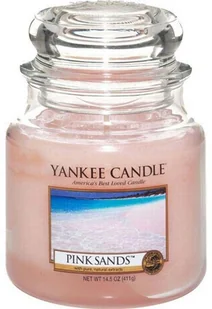 Yankee Candle Pink Sands 411 g Classic średnia świeczka zapachowa (YSSPS1 / - Świece - miniaturka - grafika 3