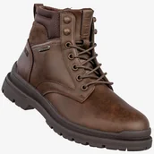 Botki męskie - Trzewiki Męskie Skórzane BIG STAR Buty Ocieplane Wodoodporne Zimowe Brązowe SS174124 Brązowy 41 - miniaturka - grafika 1
