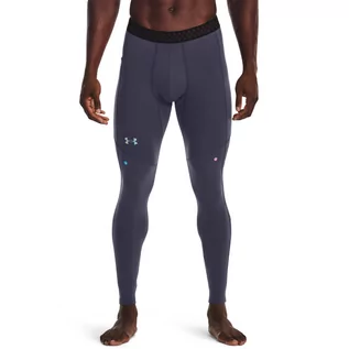 Spodnie sportowe męskie - Męskie legginsy treningowe Under Armour UA RUSH SmartForm - grafitowe - UNDER ARMOUR - grafika 1