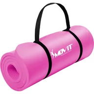 Maty do ćwiczeń - Movit Mata gimnastyczna 183 x 60 x 1 cm - różowa - miniaturka - grafika 1