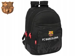 Fc Barcelona 3 Komorowy Duży Plecak Szkolny 42 CM Sezon 24/25 Black - Plecaki szkolne i tornistry - miniaturka - grafika 1