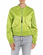 Kurtki damskie - Replay Kurtka damska W7758, 636 Lime Green, L, 636 LIME GREEN, L - miniaturka - grafika 1