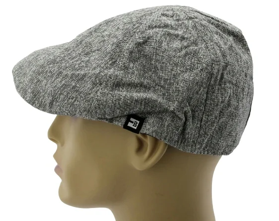 Kaszkiet męski BLOCK HEADWEAR Czapka M/L 57/58cm Szary Bez wzoru Szary