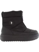 Botki damskie - U.S. Polo Assn. Botki w kolorze czarnym - miniaturka - grafika 1