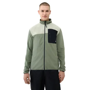 Męski polar rozpinany bez kaptura Quiksilver Aker Full Zip Fleece - zielony - QUIKSILVER - Bluzy męskie - miniaturka - grafika 1