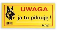 Pozostałe akcesoria dla psów - Dingo Tabliczka ostrzegawcza metalowa &quot;Uwaga ja tu pilnuję!&quot 17216 - miniaturka - grafika 1