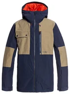 Kurtki narciarskie - Quiksilver Kurtka narciarska "Tamarack" w kolorze beżowo-granatowym - miniaturka - grafika 1