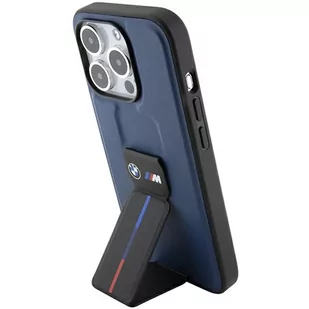 BMW BMHCP15LGSPBIV iPhone 15 Pro 6.1" granatowy/navy hardcase M Grip Stand Bicolor - Etui i futerały do telefonów - miniaturka - grafika 1