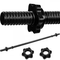 Obciążenia - MOVIT® 120cm gryf do podnoszenia ciężarów, czarny - miniaturka - grafika 1