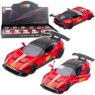 Samochody i pojazdy dla dzieci - Samochód Wyścigowy Sportowy Metalowy Napęd Otwierane Drzwi Czerwony 1:32 - miniaturka - grafika 1