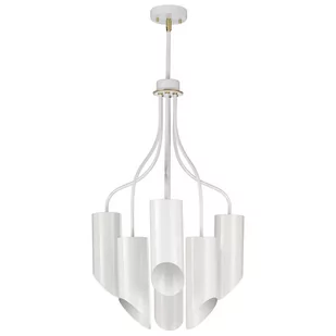 LAMPA sufitowa QUINTO QUINTO6 WAB Elstead metalowa OPRAWA plafon tuby białe stary mosiądz - Lampy sufitowe - miniaturka - grafika 1