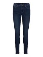 Spodnie damskie - VERO MODA Dżinsy damskie, niebieski (medium blue denim), 32/L-XXL - miniaturka - grafika 1