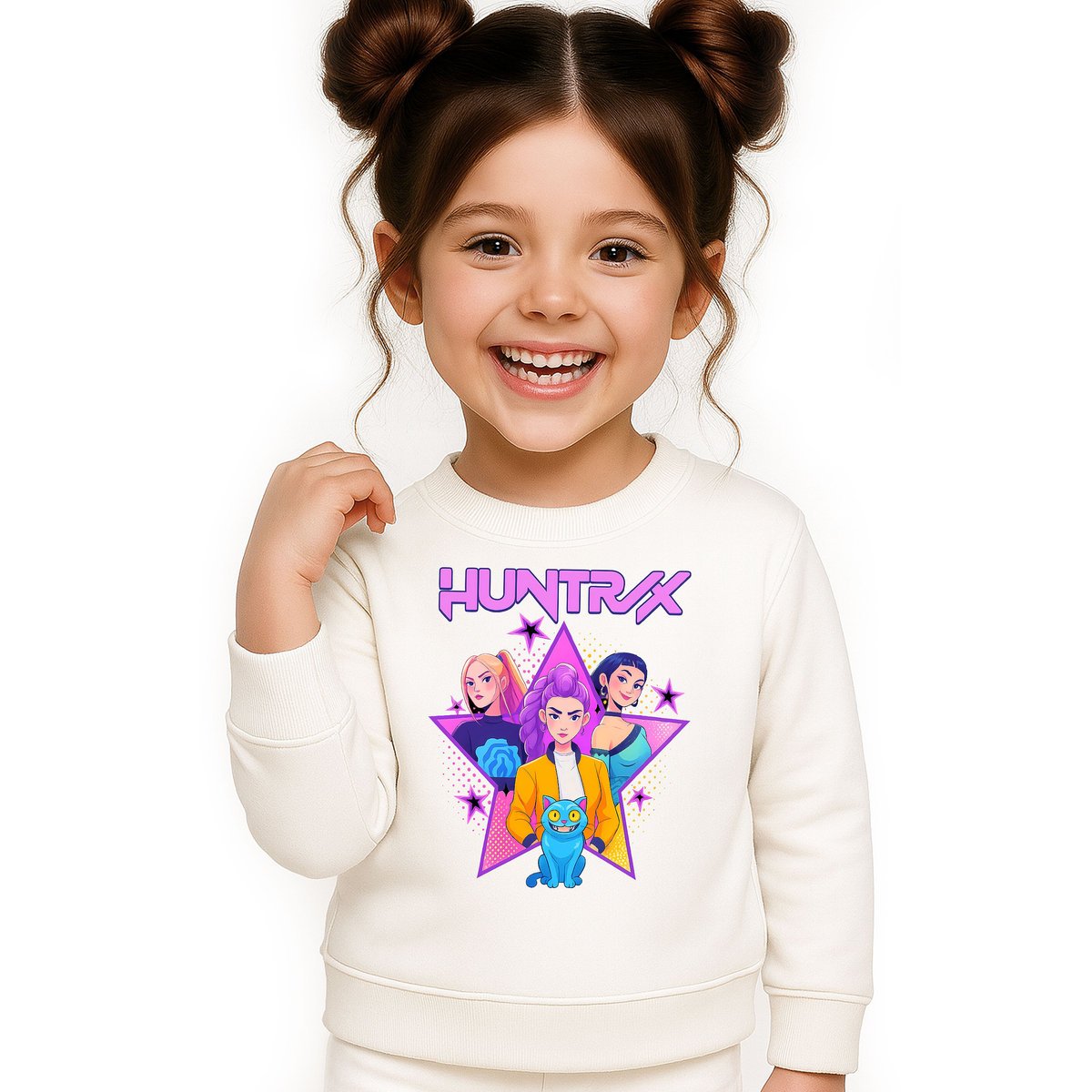 BLUZA DZIECIĘCA KPOP DEMON HUNTERS HUNTRIX 146-152 BAWEŁNIANA JAKOŚĆ