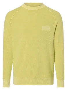 Jack & Jones Sweter męski Mężczyźni Bawełna zielony jednolity, S - Swetry męskie - miniaturka - grafika 1