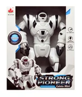 Roboty dla dzieci - Interaktywny robot w kolorze białym - funkcje ruchowe, dźwiękowe i świetlne - miniaturka - grafika 1
