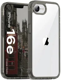 Bizon Etui Case Halo do iPhone 16e, przydymione-czarne - Etui i futerały do telefonów - miniaturka - grafika 1