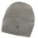Czapki damskie - Czapka Essential Flag Beanie AW0AW15309 P4A (TH852-a) Tommy Hilfiger - miniaturka - grafika 1