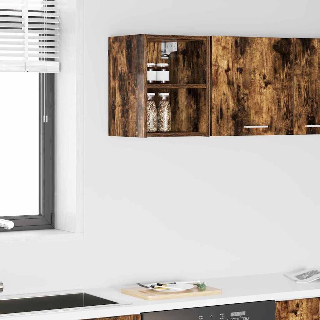 vidaXL vidaXL Szafka wisząca z przechowywaniem Dąb wędzony 30 x 29,5 x 40 cm