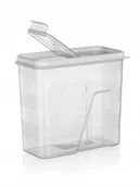 Pojemniki kuchenne - Pojemnik na produkty sypkie z menzurką miarką 2 l Culinaria Banquet BIAŁY - miniaturka - grafika 1