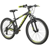 Rowery - Rower górski INDIANA X-Pulser 2.4 M13 24 cali męski Czarno-żółty - miniaturka - grafika 1
