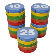 Meble i wyposażenie gabinetów medycznych - Piankowe poduszki do siedzenia dla dzieci, Cyferki 1-25 - miniaturka - grafika 1