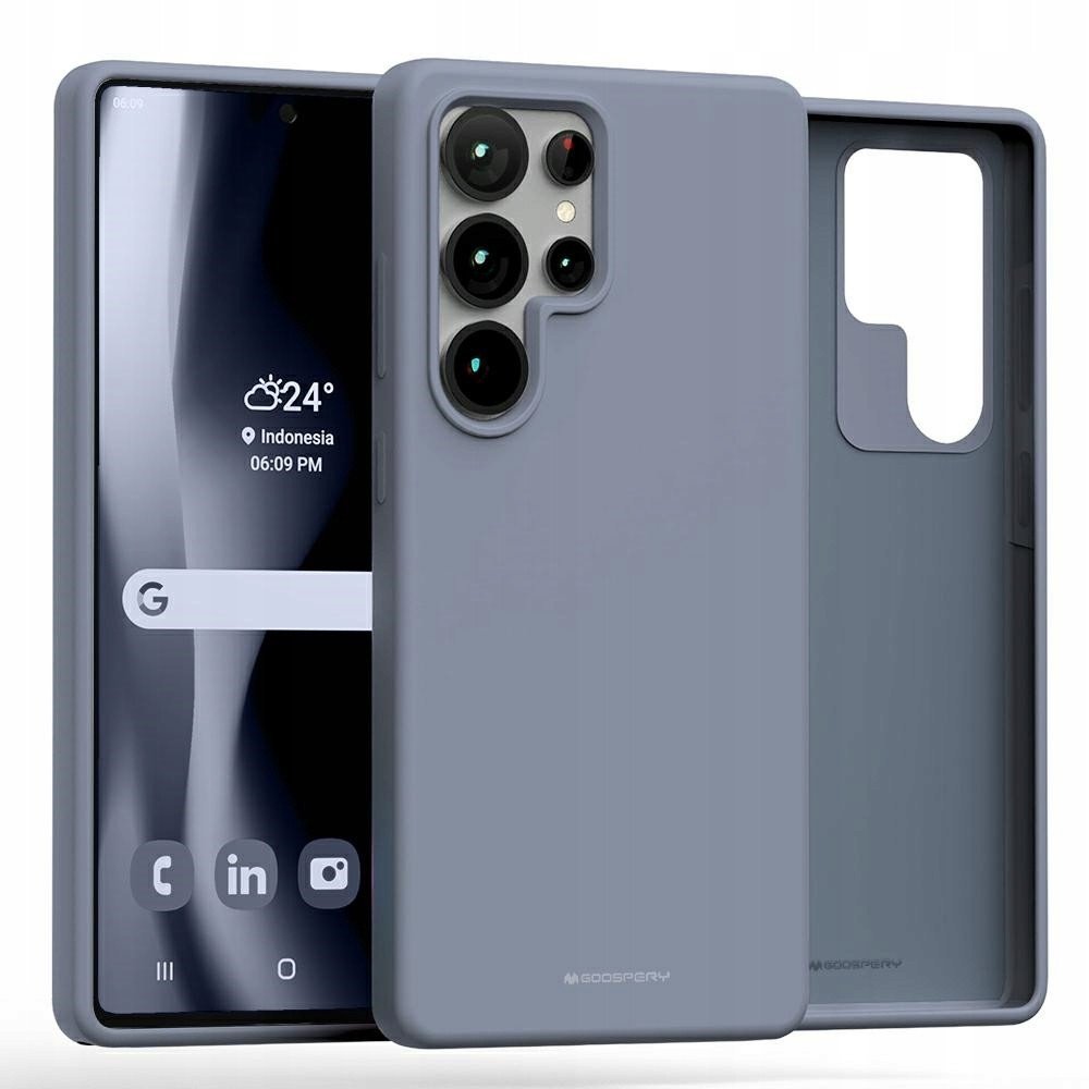 Etui Mercury Pure MagSafe Silicone do Samsung Galaxy S25 Ultra lawenda